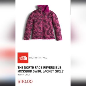 The North Face Girls jacket Fleece Doble side fur girls jacket never used